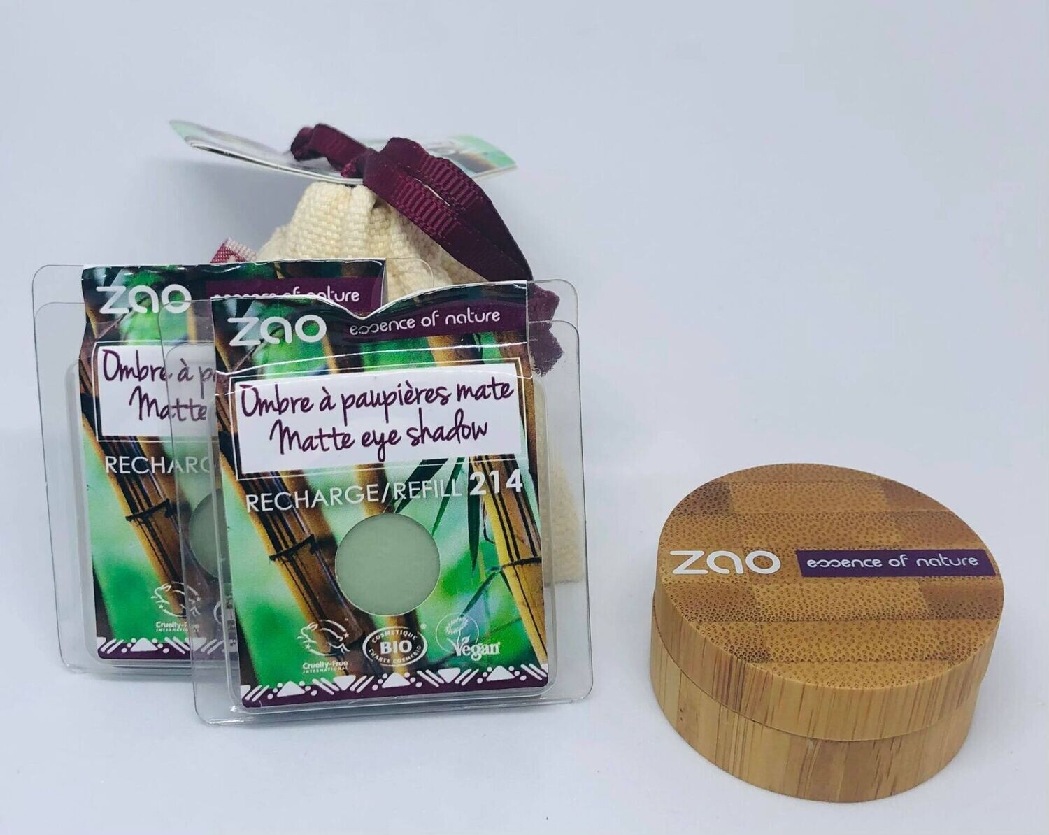 BIO Ombre à paupières + 2 recharges 214 ZAO