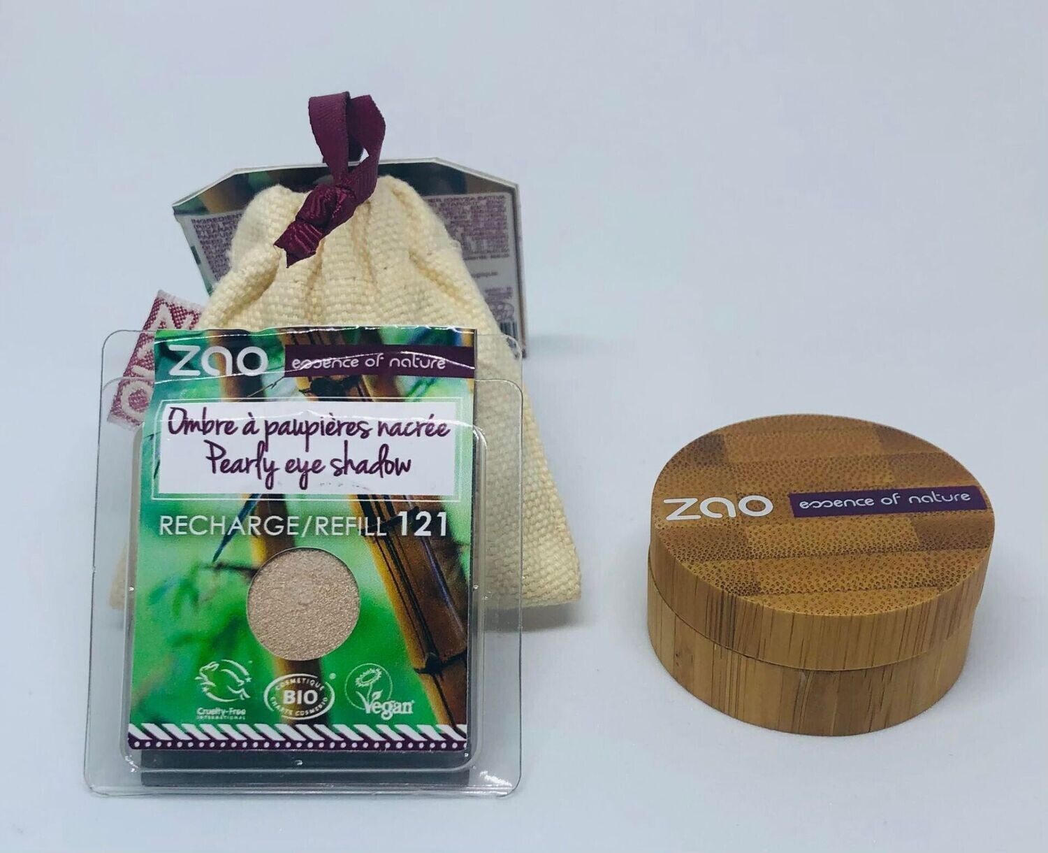 BIO Ombre à paupières + 1 recharge 121 ZAO
