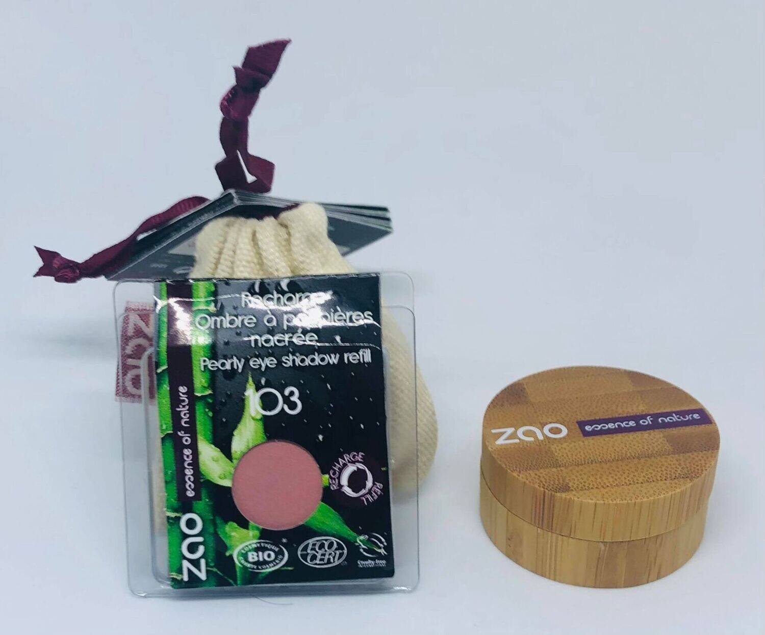 BIO Ombre à paupières + 1 recharge 103 ZAO