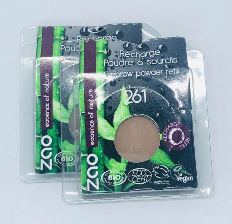BIO Lot de 2 poudres à sourcils 261 ZAO