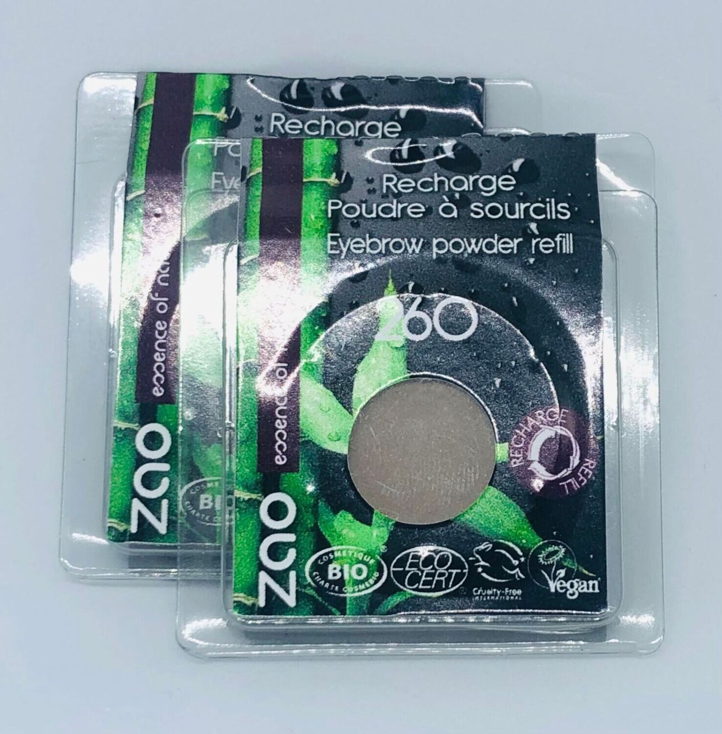 BIO Lot de 2 poudres à sourcils 260 ZAO