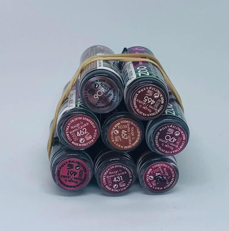 BIO 1 Lot de 8 recharges rouge à lèvres ZAO