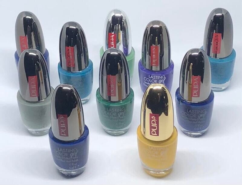 Lot de 10 vernis à ongles Lasting color Gel PU