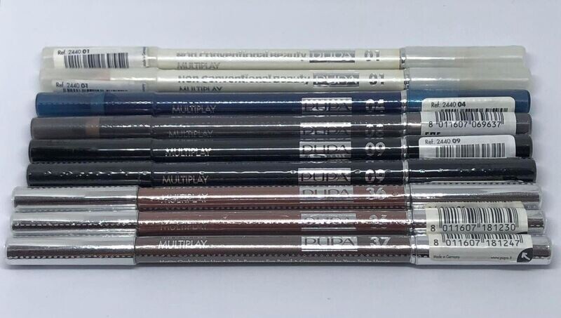 Lot de 9 crayons yeux triple usage PU