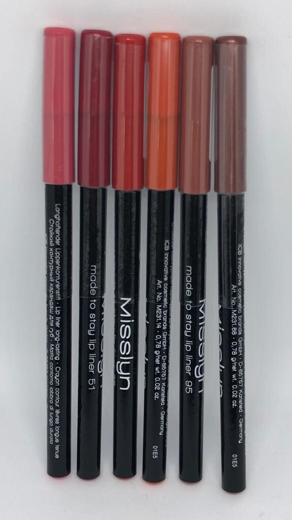 Crayon lèvres liner lot de 6 MISSLYN