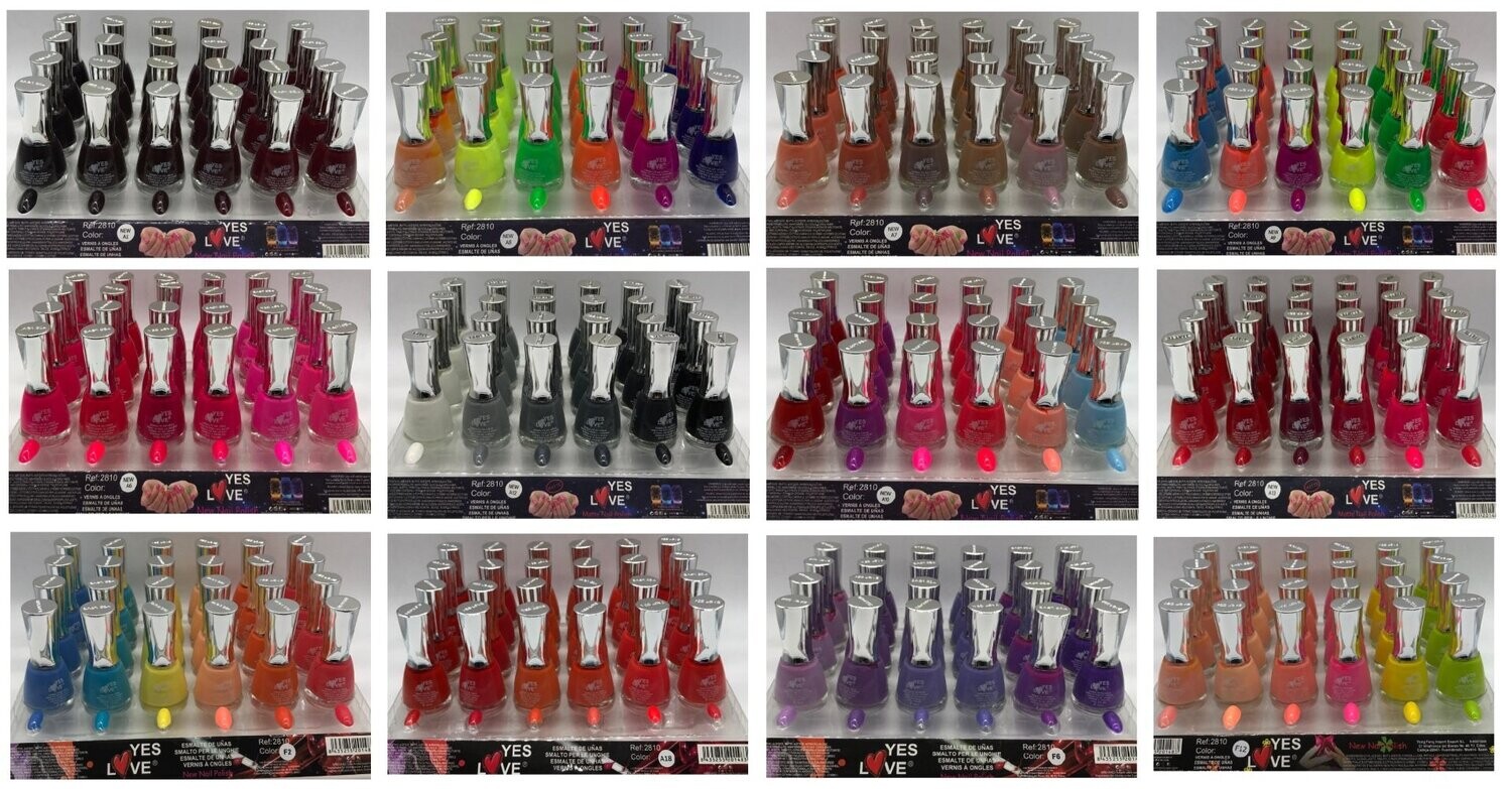 Lot de 70 vernis à ongles différents