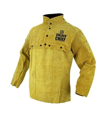 The GOLDEN CHIEF Premium Leather Welding Bolero Jacket with Apron