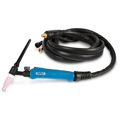 TIG Torch 17V, Gas Valve, 4m