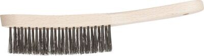 CONVERGED HAND SCRATCH BRUSH - INOX WIRE - WOODEN BODY 290MM HBK 30 ST 0.35 CONVERGED HAND SCRATCH BRUSH - INOX WIRE - WOODEN BODY 290MM HBK 30 ST 0.35