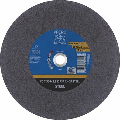 LOW SPEED STATIONARY CUT-OFF WHEEL - GP - STEEL 80 T 350-2.8 A 36 K PSF-CHOP 25.4