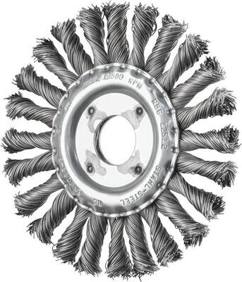 WHEEL BRUSH - TWIST KNOT COMBITWIST STEEL WIRE RBG 12512/22.2 CT ST 0.5