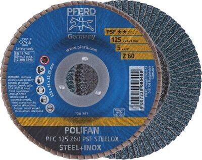 POLIFAN FLAP DISC GP ZIRCONIA - PFC 125 Z 60 PSF