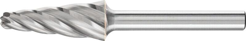 CONE RADIUS END BURR KEL 1/4" SHANK SL-5 KEL 12.7X28.6X6.35 ALU