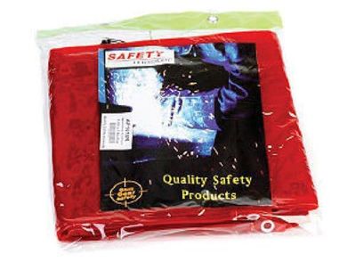 welding curtains in plastic packet -RED
