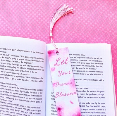 &quot;Let Your Dreams Blossom&quot; Bookmark