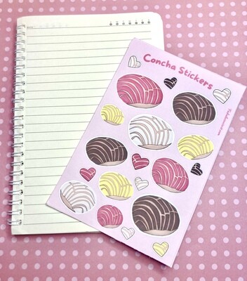 Concha (Pan Dulce) Sticker sheet