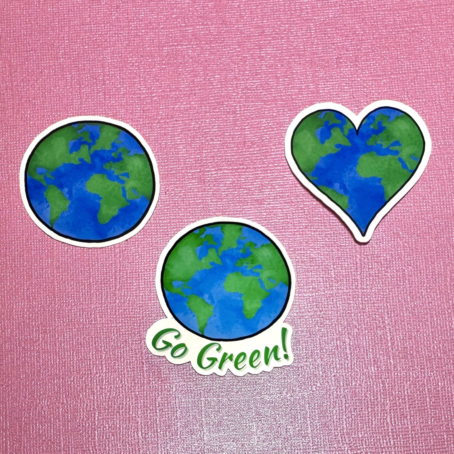 Earth Waterproof Die-cut Sticker