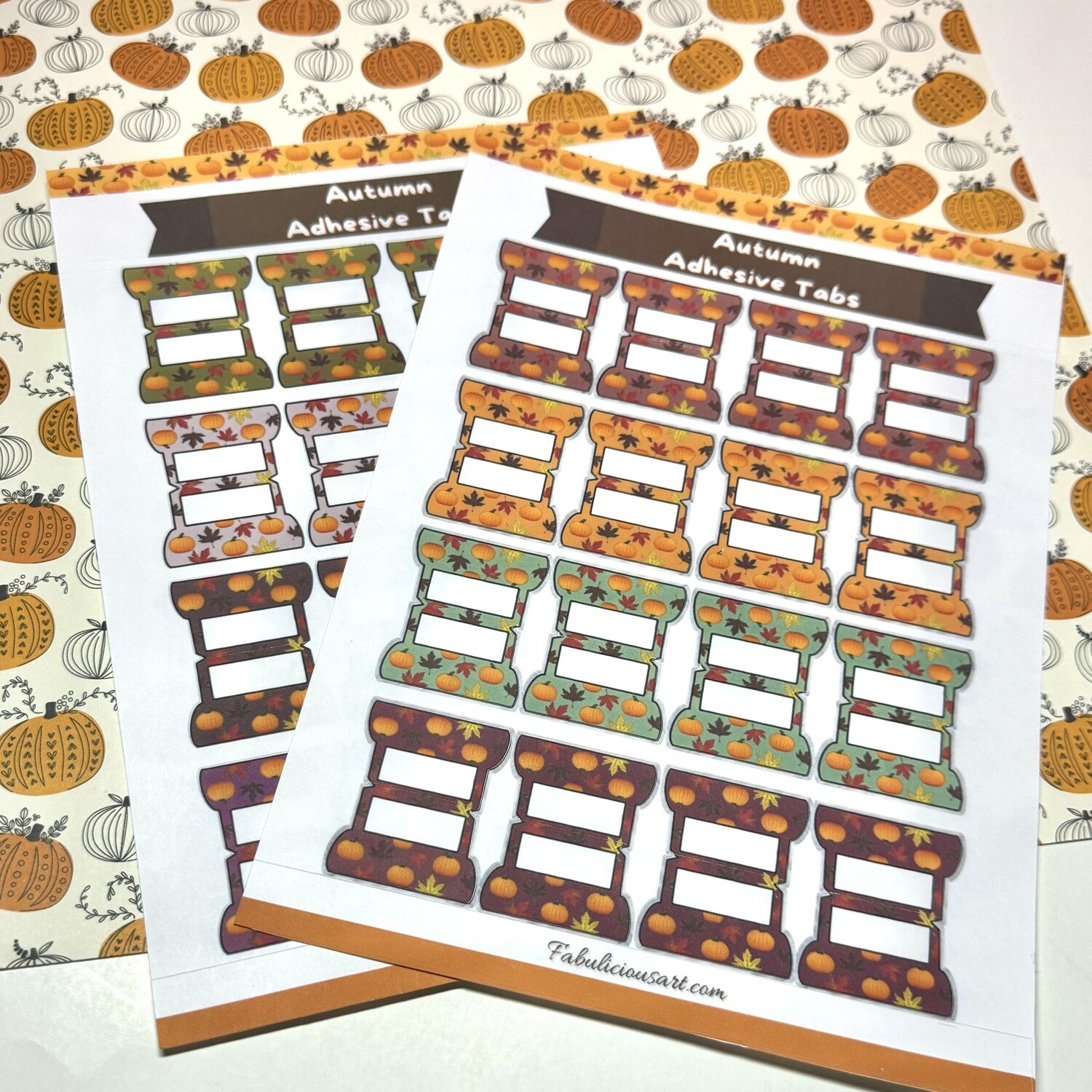 Autumn Adhesive Planner and Notebook Tabs
