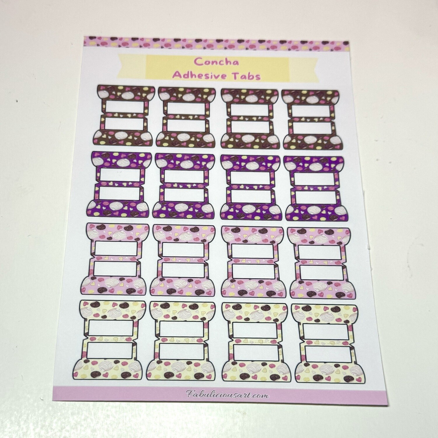 Concha&#39;s (pan dulce) Adhesive Planner and Notebook Tabs