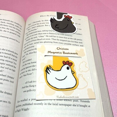 Chicken Magnetic Bookmark (multiple styles: hens and roosters)