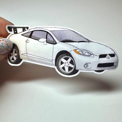 🤍 Mini Yvonnie 🤍 | Car Die-cut sticker