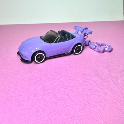 Purple Miata MX-5 Hotwheels Keychain