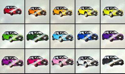 Mini Marci | Colorful Car Die-cut sticker