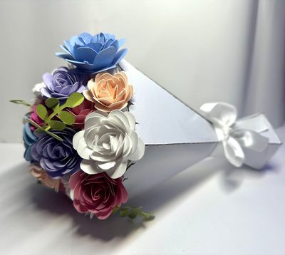 Pastel Paper Flower Bouquet - Medium