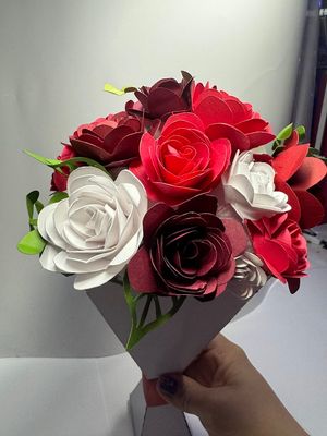 Red Paper Flower Bouquet - Small