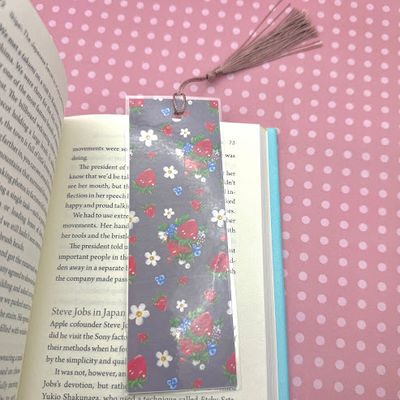 Strawberry Pattern Bookmark
