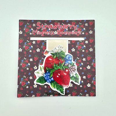 Strawberry Magnetic Bookmark