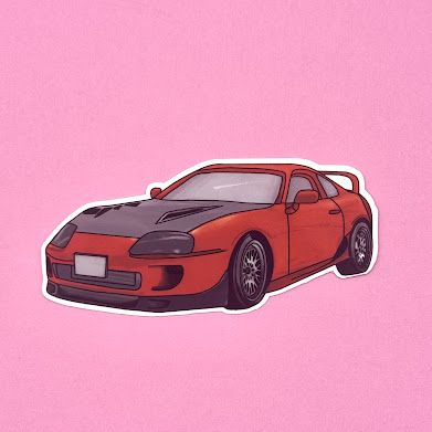 Supra | Colorful Car Die-cut sticker