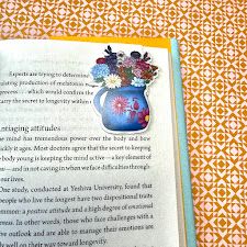 Ollita de Flores (Flowers in a Mexican Clay Mug) Magnetic Bookmark