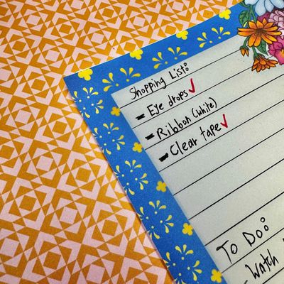 Ollita de Flores (Flowers in a Mexican Clay Mug) Notepad