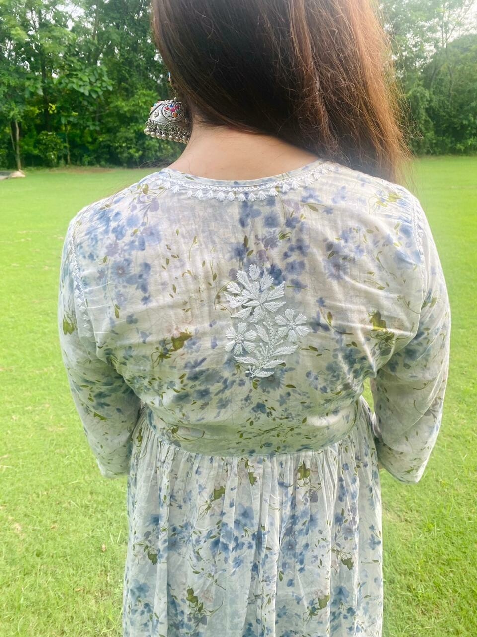 &quot;MAHEEP&quot; Nyra Cut Chikankari Kurta