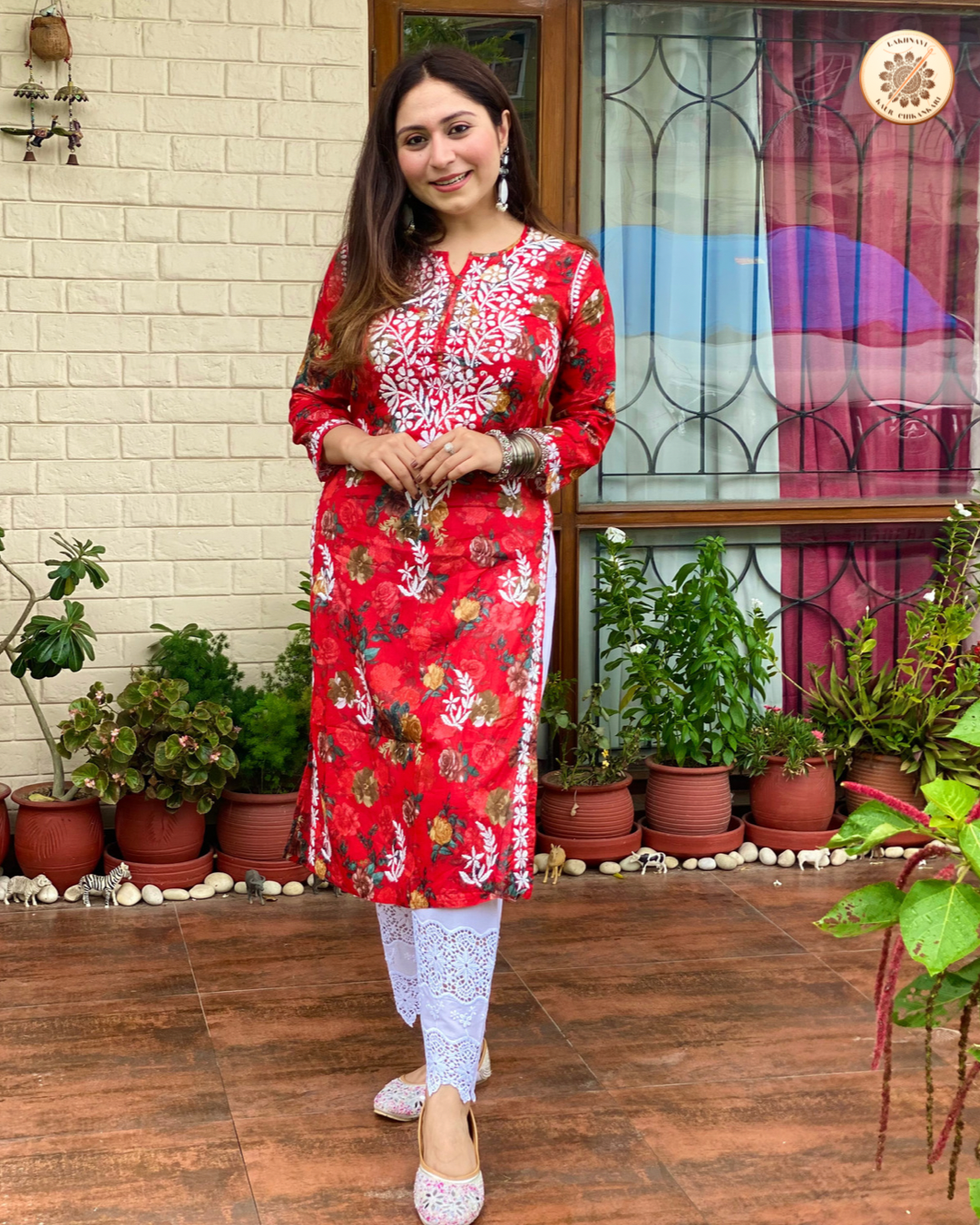 &quot;RANI&quot; Mul Cotton Chikankari Kurta