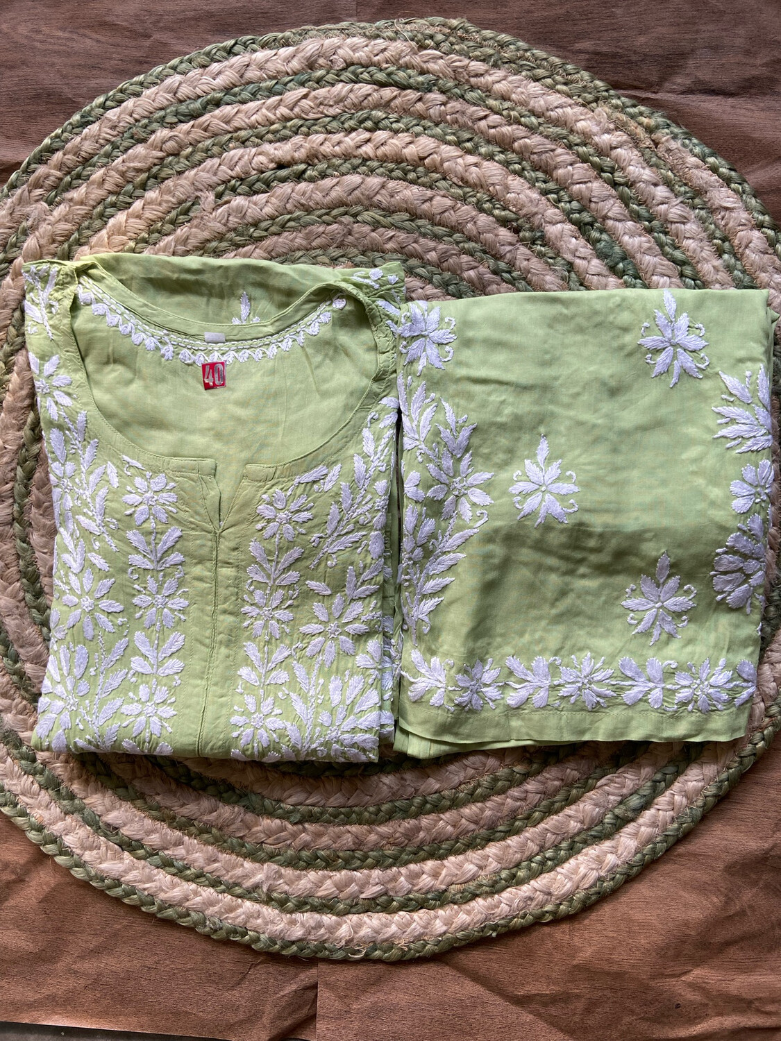 “SNEHA” Modal Chikankari Kurta &amp; Plazo