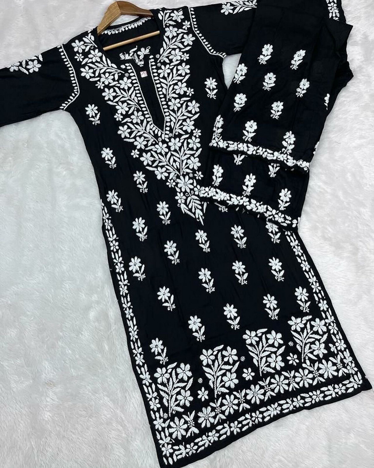 “SNEHA” Modal Chikankari Kurta &amp; Plazo
