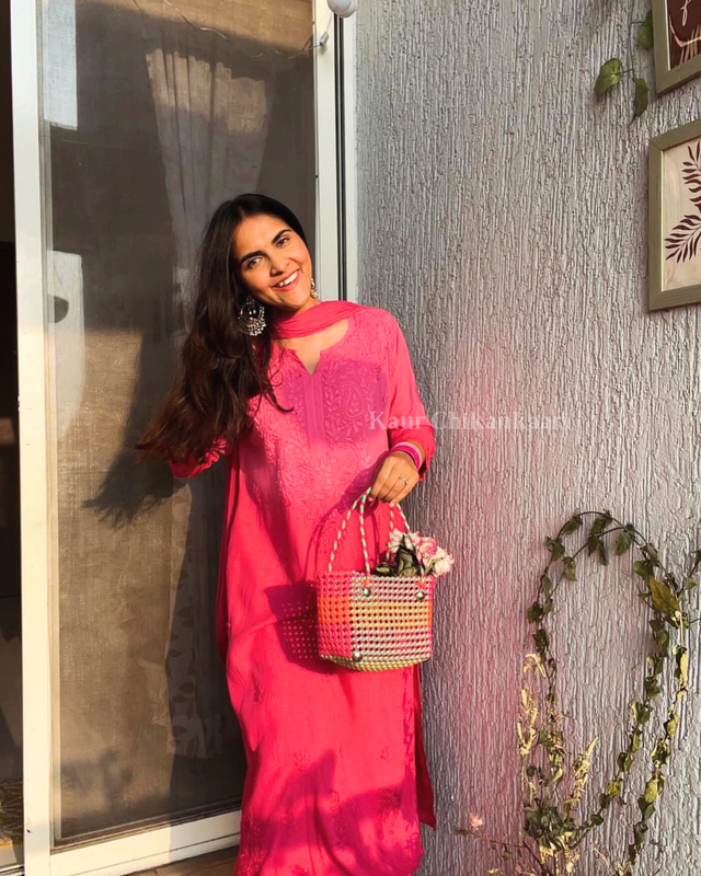 &quot;JINA&quot; Ombre Chikankari Suit Set