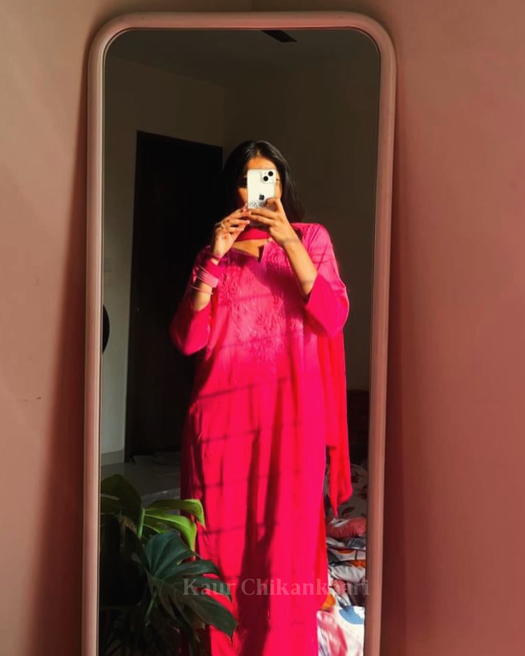 &quot;JINA&quot; Ombre Chikankari Suit Set
