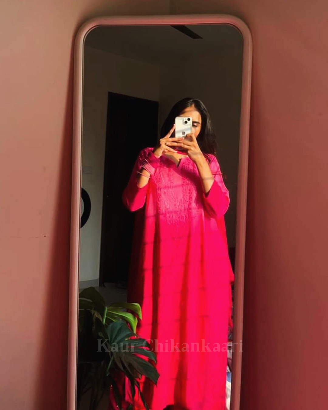 &quot;JINA&quot; Ombre Chikankari Suit Set