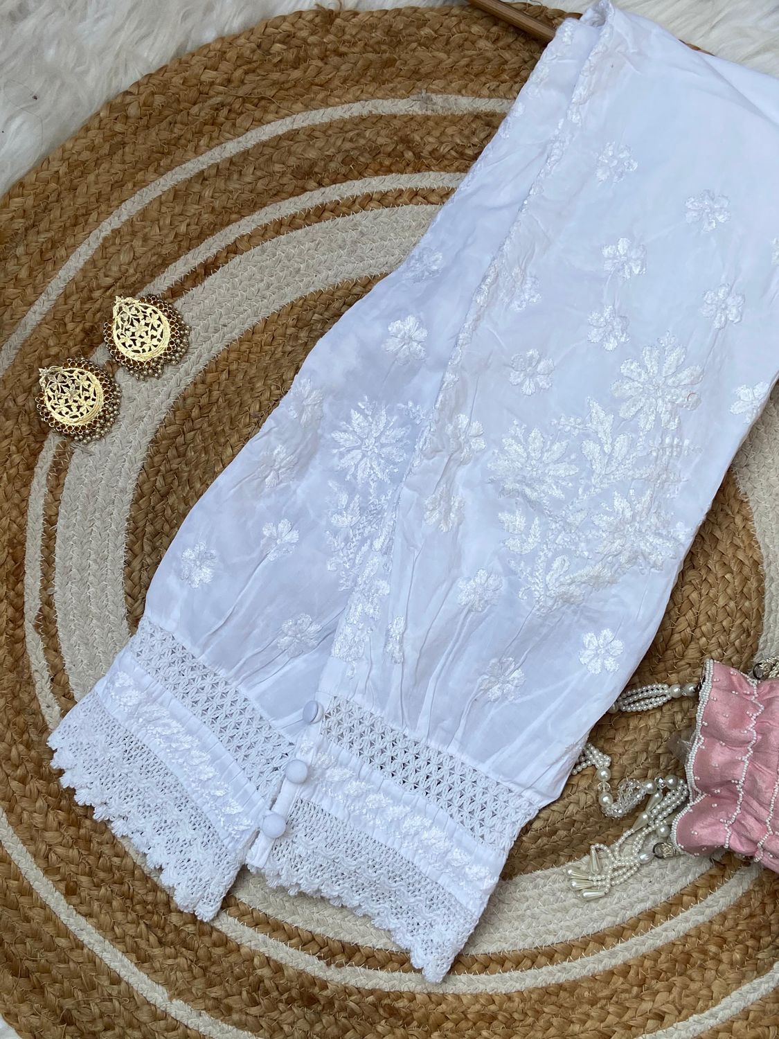 &quot;BANI&quot; Chikankari Afghani Salwar