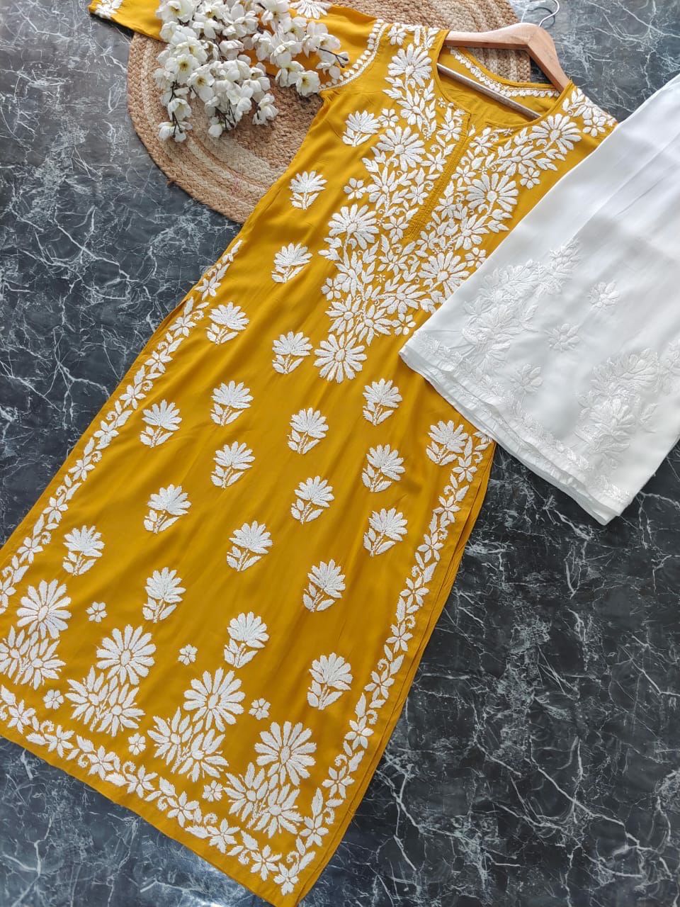 “ALISHA” Modal Cotton Chikankari Kurta