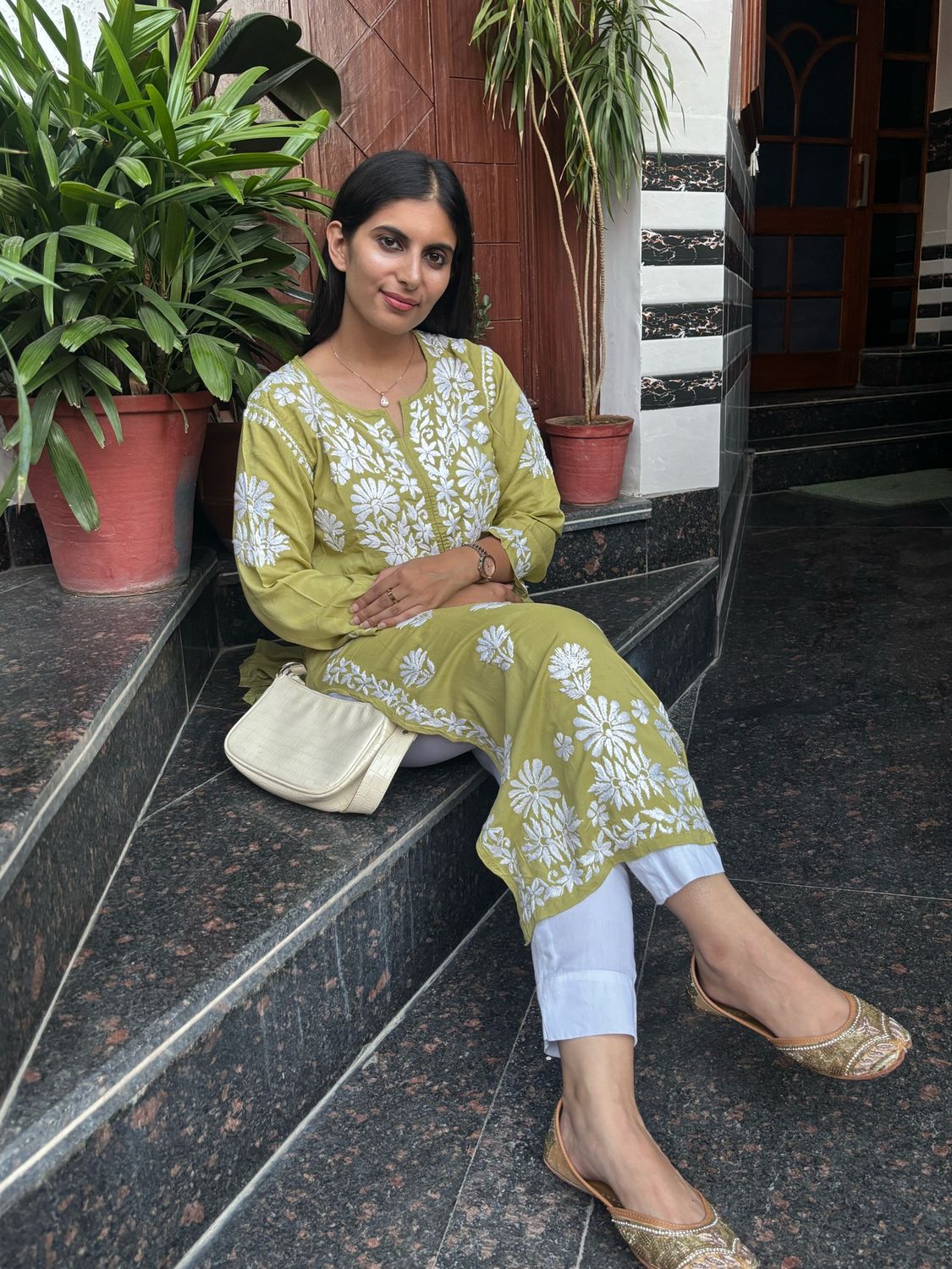 “ALISHA” Modal Cotton Chikankari Kurta
