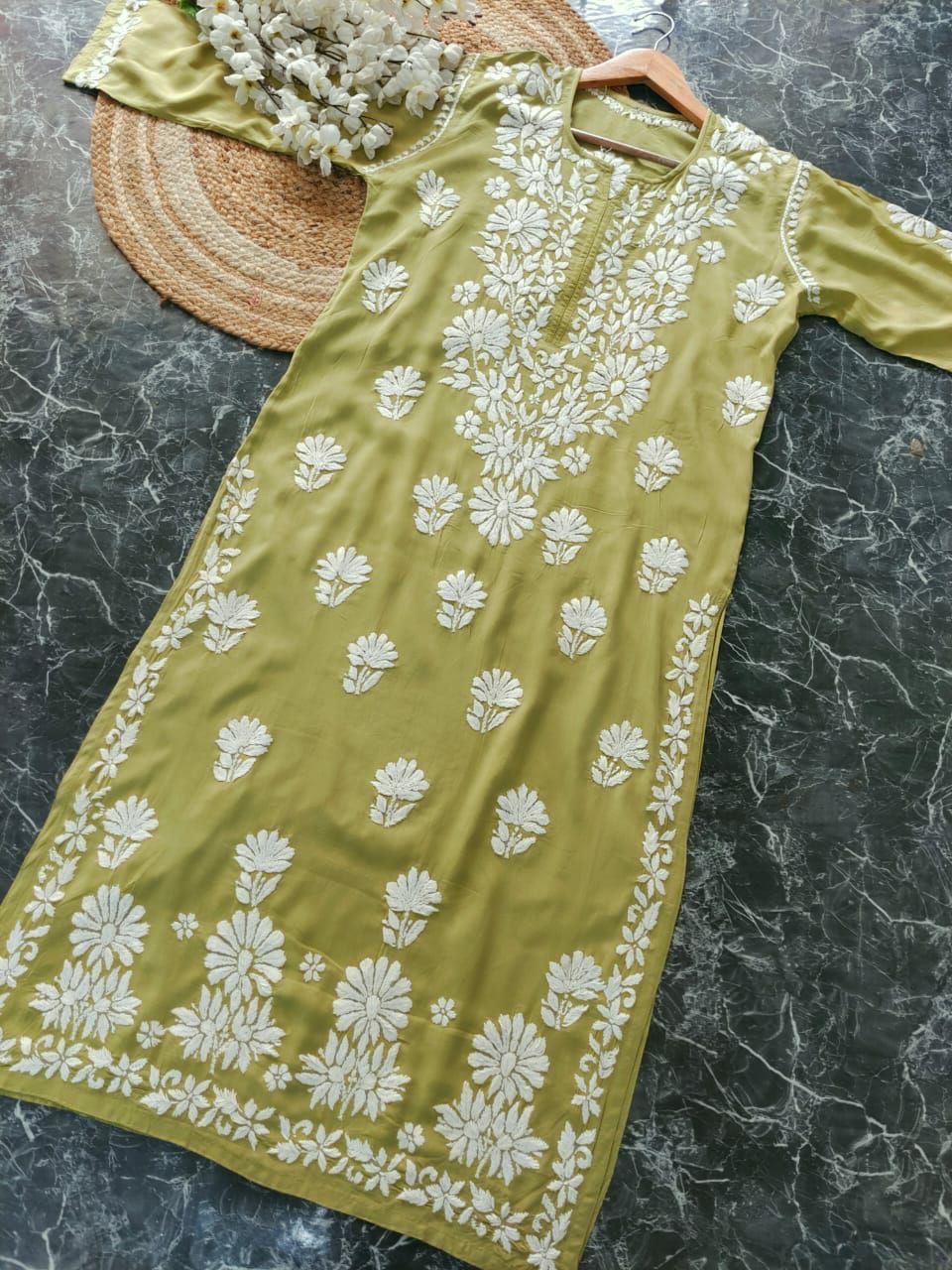 “ALISHA” Modal Cotton Chikankari Kurta