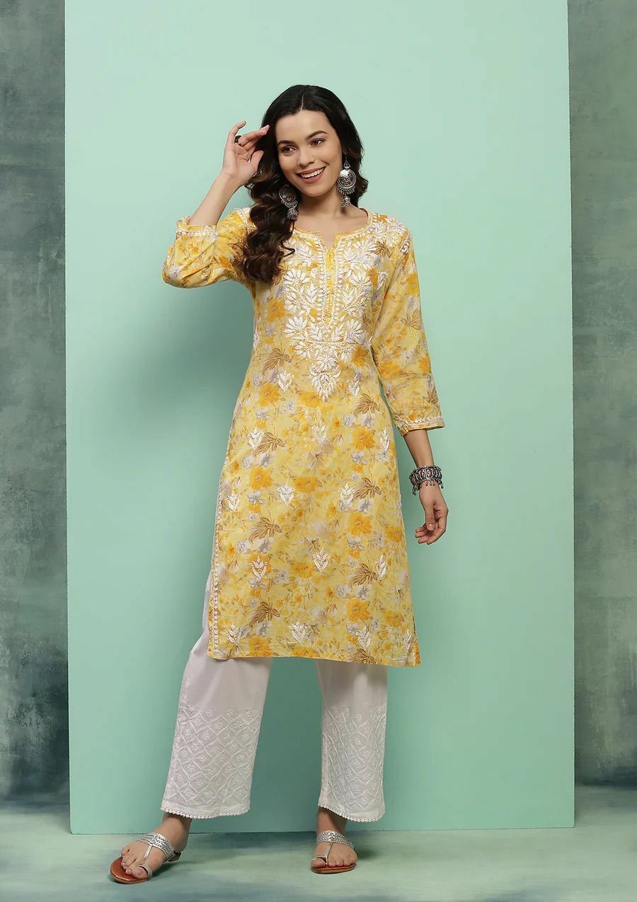 “FANAH” Mul Chikankari Kurta