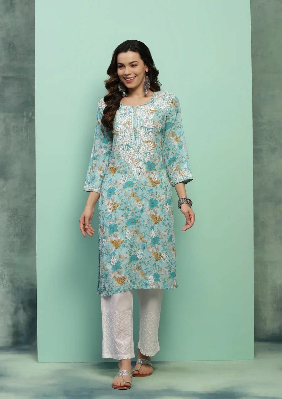 “FANAH” Mul Chikankari Kurta