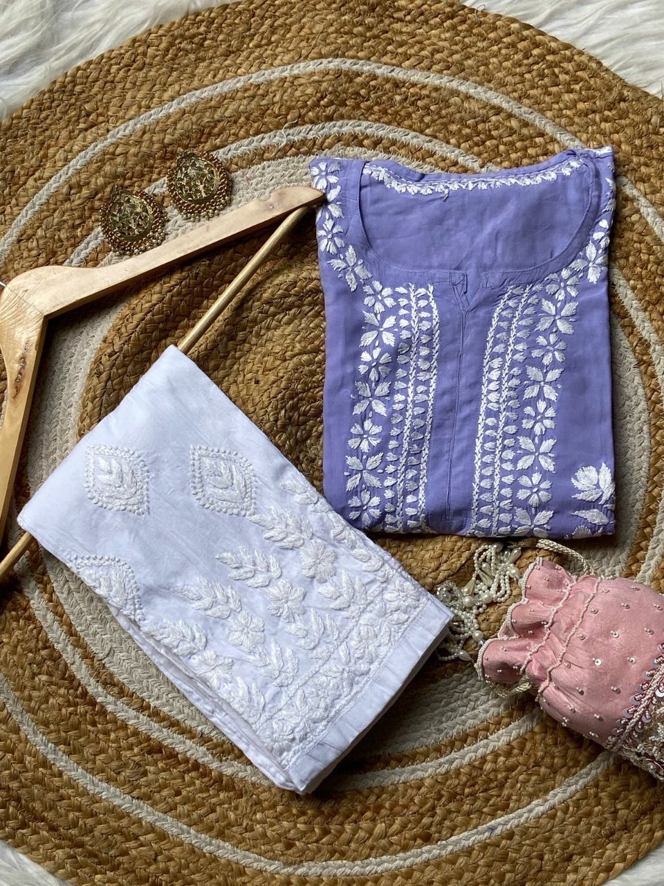 “GULAAB” Modal Chikankari Kurta