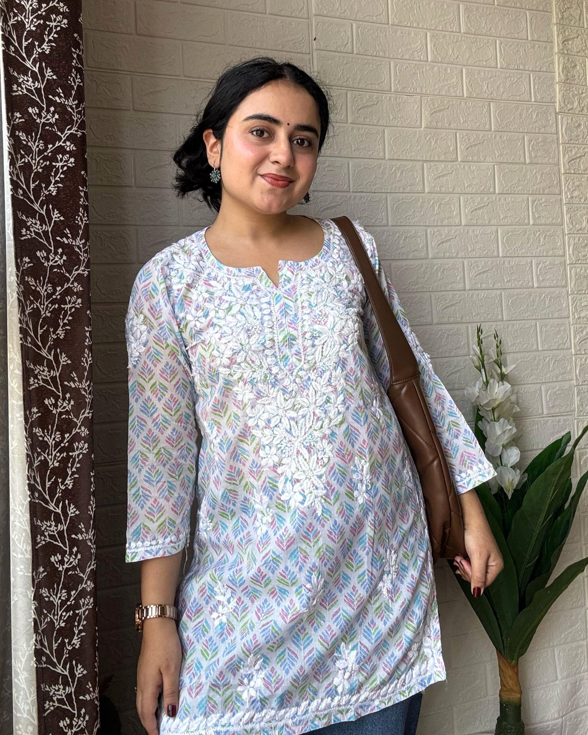 “RAFIA” Short Chikankari Kurta