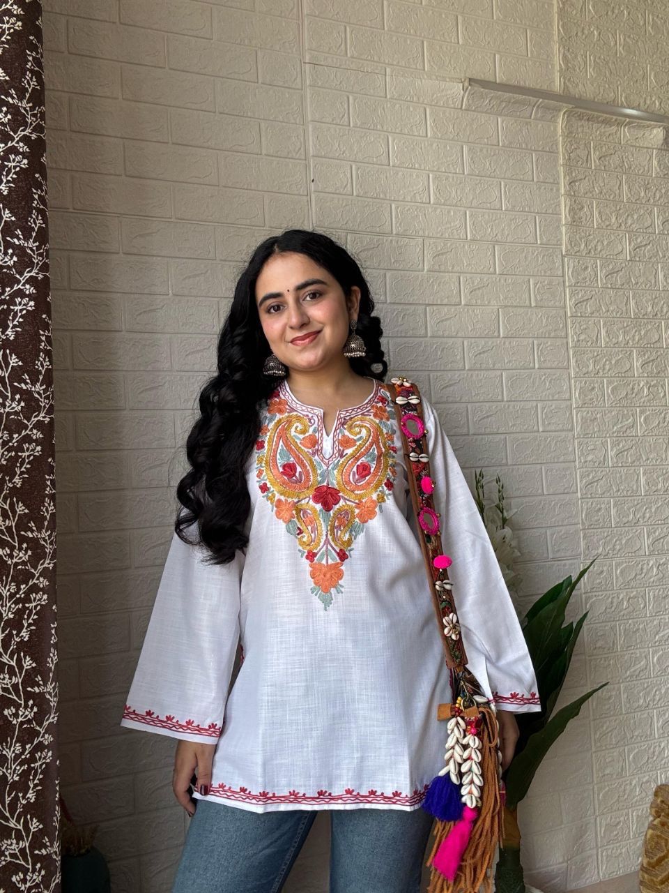 “JANNAT” Short Kashidakari Kashmiri Kurta
